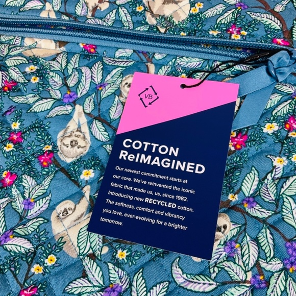 🌸Vera Bradley Campus Backpack Sloth Hanging Around Spring Break - Picture 9 of 9